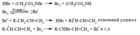 Аллильное бромирование алкенов