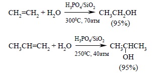 Гидратация алкенов