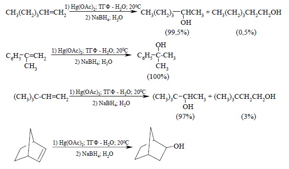 Оксимеркурирование и демеркурирование алкенов